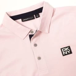 DKNY Men's Oxford Stretch Golf Polo Shirt -American Golf Shop 403896 Pink DKNY Oxford Polo Shirt 3