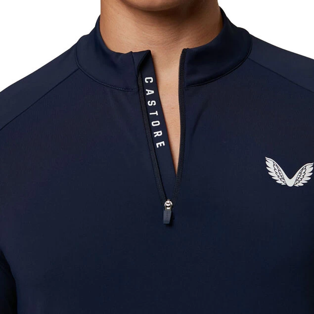 Castore Men's Panel Half Zip Golf Midlayer Castore Men's Panel Half Zip Golf Midlayer -American Golf Shop 404559 Peacoat Castore Panel Quarter Zip Midlayer 4