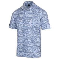 Greg Norman Men's Oasis Leaf Golf Polo Shirt