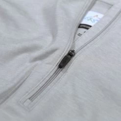 Greg Norman Men's Tech Performance Heather Half-Zip Golf Mid Layer -American Golf Shop 405938 grey 4