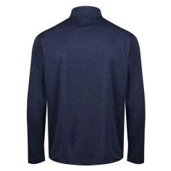 Greg Norman Men's Tech Performance Heather Half-Zip Golf Mid Layer -American Golf Shop 405938 navy 2