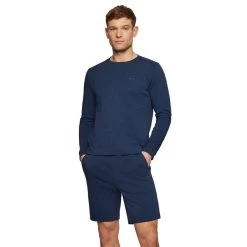 Hugo Boss Men's Salbo Curved Golf Sweater 9 Hugo Boss Men's Salbo Curved Golf Sweater -American Golf Shop 406771 Navy Hugo Boss Salbo Curved Sweater 4