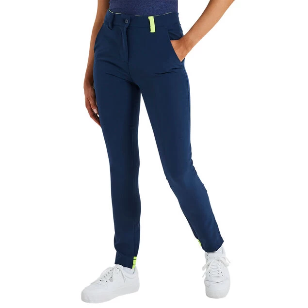 Ellesse Ladies Torie Cuffed Stretch Golf Trousers Ellesse Ladies Torie Cuffed Stretch Golf Trousers -American Golf Shop 407083 Navy Ellesse Ladies Torie Cuffed Trousers 1