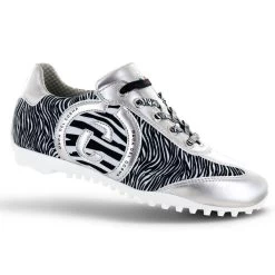 Duca Del Cosma Ladies Kubana Waterproof Spikeless Golf Shoes -American Golf Shop 407203 Silver Zebra Duca Del Cosma Kubana Ladies Shoes 5