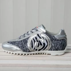 Duca Del Cosma Ladies Kubana Waterproof Spikeless Golf Shoes -American Golf Shop 407203 Silver Zebra Duca Del Cosma Kubana Ladies Shoes 8