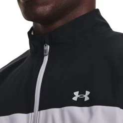 Under Armour Men's Stormproof 2.0 Waterproof Full Zip Golf Jacket -American Golf Shop 407491 Black ModGrey Under Armour Mens Stormproof 2 Waterproof Full Zip Golf Jacket 3
