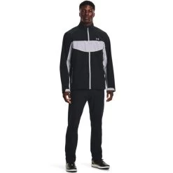 Under Armour Men's Stormproof 2.0 Waterproof Full Zip Golf Jacket -American Golf Shop 407491 Black ModGrey Under Armour Mens Stormproof 2 Waterproof Full Zip Golf Jacket 4