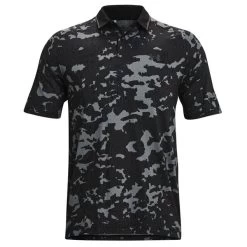 Under Armour Men's Iso-Chill Charged Camo Golf Polo Shirt -American Golf Shop 407574 Black Grey Black Under Armour Mens Iso Chill Charged Camo Golf Polo Shirt 5