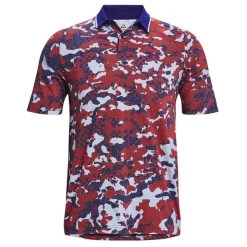 Under Armour Men's Iso-Chill Charged Camo Golf Polo Shirt -American Golf Shop 407574 OxfordBlue BauhausBlue Under Armour Mens Iso Chill Charged Camo Golf Polo Shirt 4