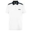 Hugo Boss Men's Paddytech Stretch Golf Polo Shirt -American Golf Shop 408202 White Hugo Boss Mens Paddytech Polo Shirt 1