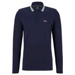 Hugo Boss Men's Plisy Long Sleeve Golf Polo Shirt