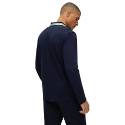 Hugo Boss Men's Plisy Long Sleeve Golf Polo Shirt -American Golf Shop 408252 DarkBlue Hugo Boss Mens Plisy Long Sleeve Polo Shirt 3