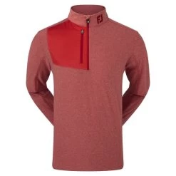 FootJoy Men's Heather Chill-Out XP Golf Midlayer -American Golf Shop 408467 Red FootJoy Mens Heather Chill Out XP Midlayer 1