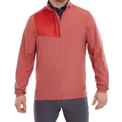 FootJoy Men's Heather Chill-Out XP Golf Midlayer -American Golf Shop 408467 Red FootJoy Mens Heather Chill Out XP Midlayer 3