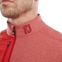 FootJoy Men's Heather Chill-Out XP Golf Midlayer -American Golf Shop 408467 Red FootJoy Mens Heather Chill Out XP Midlayer 5