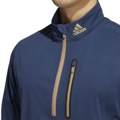 Adidas Golf Men's RAIN.RDY 1/2 Zip Jacket -American Golf Shop 409110 Navy adidas Golf Mens RAIN RDY Zip Jacket 4