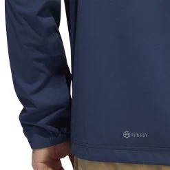 Adidas Golf Men's RAIN.RDY 1/2 Zip Jacket -American Golf Shop 409110 Navy adidas Golf Mens RAIN RDY Zip Jacket 5