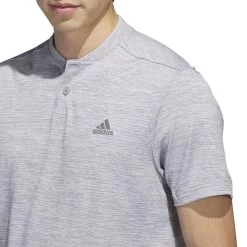 Adidas Golf Adidas Men's Textured Stripe Stretch Golf Polo Shirt -American Golf Shop 409919 Grey White adidas Golf Textured Stripe Polo Shirt 5