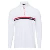 GOLFINO Men's Chest Stripe Midlayer -American Golf Shop 410489 OpticWhite GOLFINO Mens Chest Stripe Midlayer 1