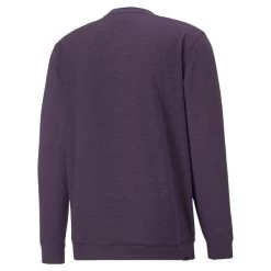 PUMA Golf PUMA Men's CLOUDSPUN ColourCrewneck Golf Midlayer -American Golf Shop 410769 Purple Charcoal Black PUMA Golf Mens CLOUDSPUN Colourblock Crewneck Midlayer 2