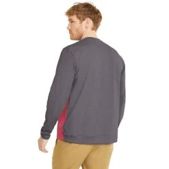 PUMA Golf PUMA Men's CLOUDSPUN ColourCrewneck Golf Midlayer -American Golf Shop 410769 QuietShade SunsetPink PUMA Golf Mens CLOUDSPUN Colourblock Crewneck Midlayer 4