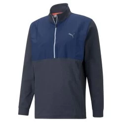 PUMA Golf PUMA Men's CLOUDSPUN WRMLBL Half Zip Midlayer -American Golf Shop 410829 BlazingBlue PUMA Golf Mens CLOUDSPUN WRMLBL Zip Midlayer 1