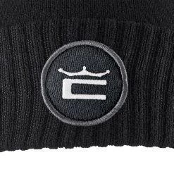 COBRA Golf Men's Crown C Pom Golf Beanie -American Golf Shop 410902 Black COBRA Golf Mens Crown C Pom Beanie 3