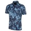Galvin Green Men's Makai Stretch Golf Polo Shirt -American Golf Shop 411020 Navy Bluebell White Galvin Green Mens Makai Polo Shirt 1 1
