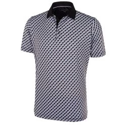 Galvin Green Men's Mercer Stretch Golf Polo Shirt -American Golf Shop 411231 Black BlueBell Sharkskin Galvin Green Mens Mercer Polo Shirt 1