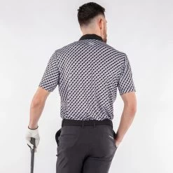 Galvin Green Men's Mercer Stretch Golf Polo Shirt -American Golf Shop 411231 Black BlueBell Sharkskin Galvin Green Mens Mercer Polo Shirt 4