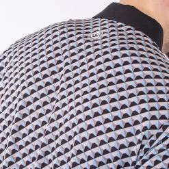 Galvin Green Men's Mercer Stretch Golf Polo Shirt -American Golf Shop 411231 Black BlueBell Sharkskin Galvin Green Mens Mercer Polo Shirt 6