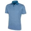 Galvin Green Men's Mercer Stretch Golf Polo Shirt -American Golf Shop 411231 BlueWhite Galvin Green Mens Mercer Polo Shirt 1