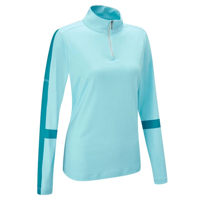 PING Ladies Tamara Golf Midlayer PING Ladies Tamara Golf Midlayer -American Golf Shop 411674 Aquatic PING Ladies Tamara Midlayer 3