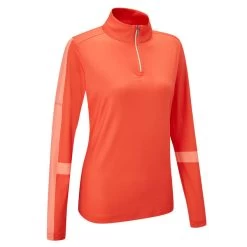 PING Ladies Tamara Golf Midlayer 4 PING Ladies Tamara Golf Midlayer -American Golf Shop 411674 Flame PING Ladies Tamara Midlayer 3