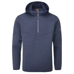 Oscar Jacobson Men's Dayne Hooded Golf Midlayer
