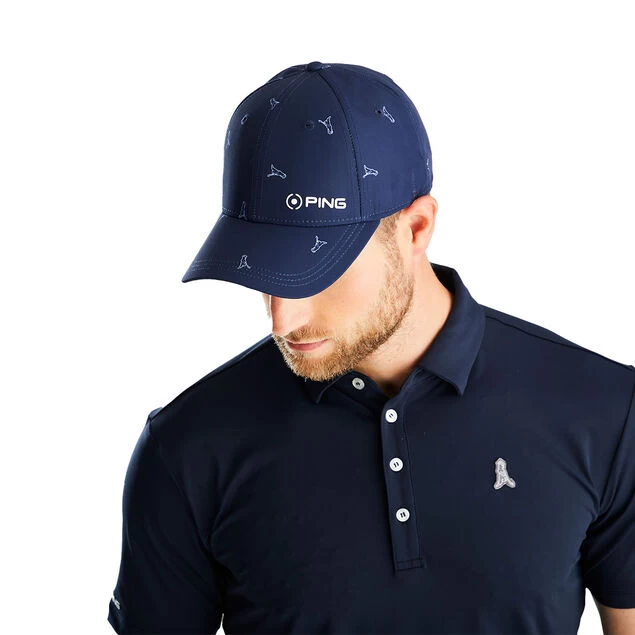 PING Men's Mr. Ping Golf Cap PING Men's Mr. Ping Golf Cap -American Golf Shop 412902 Navy Model 1