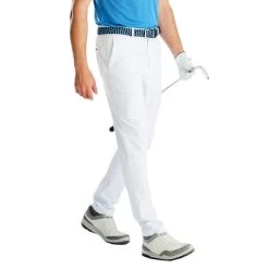 PING Men’s Tour Tapered Golf Trousers -American Golf Shop 413031 white model 1