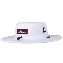 Titleist Men's Tour Aussie Golf Hat -American Golf Shop 414208 White Black Titleist Mens Tour Aussie Golf Hat 4