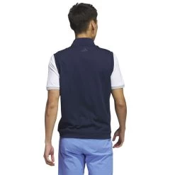 Adidas Golf Men's Elevated Quarter Zip Golf Vest -American Golf Shop 414515 CollegiateNavy adidas Golf Mens Elevated Quarter Zip Vest 3