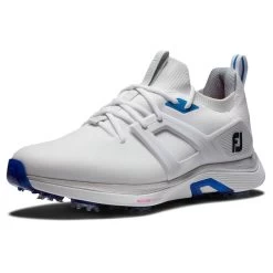 FootJoy Men's HyperFlex Waterproof Spiked Golf Shoes -American Golf Shop 414965 White White Grey FootJoy Mens Hyperflex Waterproof Spiked Golf Shoes 4
