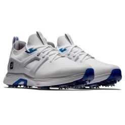 FootJoy Men's HyperFlex Waterproof Spiked Golf Shoes -American Golf Shop 414965 White White Grey FootJoy Mens Hyperflex Waterproof Spiked Golf Shoes 6