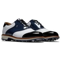 FootJoy Premiere Series Wilcox Waterproof Spiked Golf Shoes -American Golf Shop 414988 White Navy Black FootJoy Premiere Series Wilcox Waterproof Spiked Golf Shoes 6