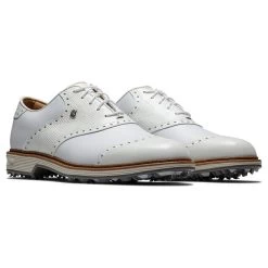FootJoy Premiere Series Wilcox Waterproof Spiked Golf Shoes -American Golf Shop 414988 White White Grey FootJoy Premiere Series Wilcox Waterproof Spiked Golf Shoes 5