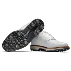 FootJoy Premiere Series Wilcox Waterproof Spiked Golf Shoes -American Golf Shop 414988 White White Grey FootJoy Premiere Series Wilcox Waterproof Spiked Golf Shoes 6