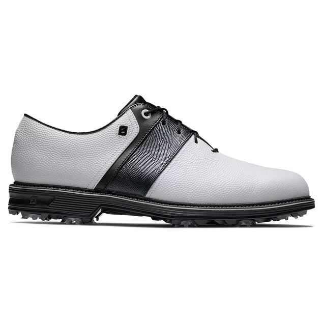 FootJoy Men's Premiere Packard Waterproof Spiked Golf Shoes FootJoy Men's Premiere Packard Waterproof Spiked Golf Shoes -American Golf Shop 414999 White Black Black FootJoy Mens Premiere Packard Waterproof Spiked Golf Shoes 1