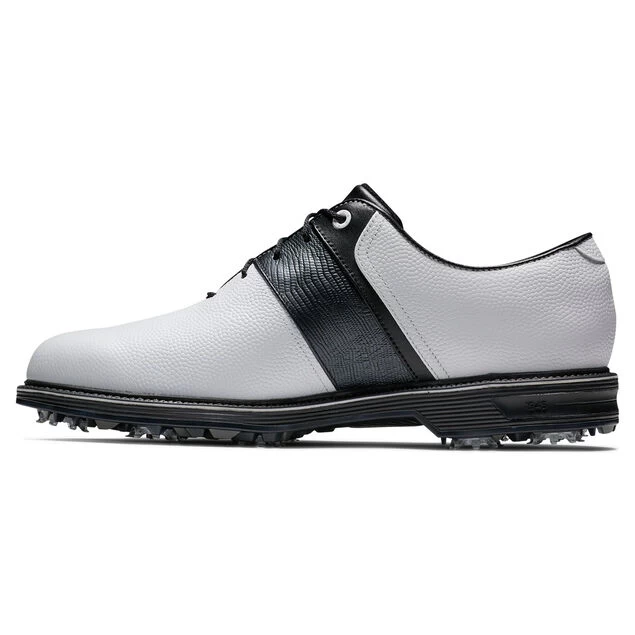 FootJoy Men's Premiere Packard Waterproof Spiked Golf Shoes FootJoy Men's Premiere Packard Waterproof Spiked Golf Shoes -American Golf Shop 414999 White Black Black FootJoy Mens Premiere Packard Waterproof Spiked Golf Shoes 2
