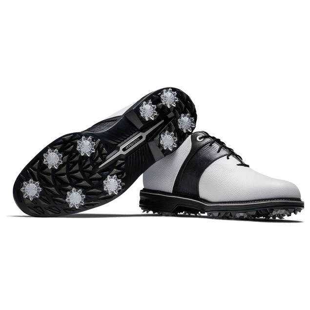 FootJoy Men's Premiere Packard Waterproof Spiked Golf Shoes FootJoy Men's Premiere Packard Waterproof Spiked Golf Shoes -American Golf Shop 414999 White Black Black FootJoy Mens Premiere Packard Waterproof Spiked Golf Shoes 7