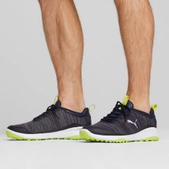 PUMA Golf PUMA Men's Fusion Pro Waterproof Spikeless Golf Shoes -American Golf Shop 415090 Peacoat Silver LimePunch PUMA Mens Fusion Pro Waterproof Spikeless Golf Shoes 7