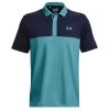 Under Armour Men's Performance 3.0 Colourblock Golf Polo Shirt 1 Under Armour Men's Performance 3.0 Colourblock Golf Polo Shirt -American Golf Shop 415781 GlacierBlue Midnight Glacier Under Armour Mens Performance Colourblock Golf Polo Shirt 1