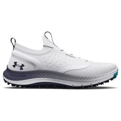 Under Armour Men's Charged Phantom Spikeless Golf Shoes -American Golf Shop 415944 White White Navy Under Armour Mens Charged Phantom Spikeless Golf Shoes 1